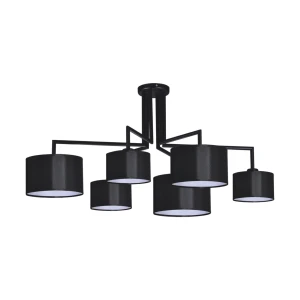 Lampa sufitowa SIMONE BLACK K-4321 Czarny 6 źr., E27, 15W LED - Kaja