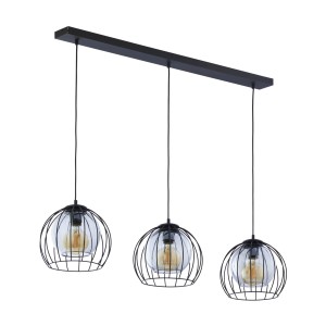 Lampa wisząca Universo Black 3x E27 - TK Lighting