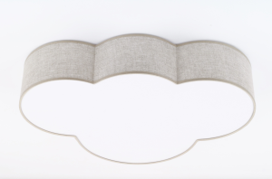 Lampa sufitowa Cloud Linen Biały 4x E27 - TK Lighting