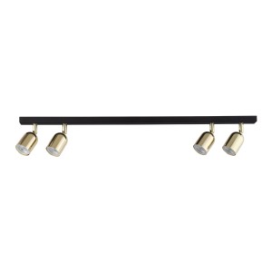 Lampa sufitowa Top Black Gold 4x GU10 - TK Lighting