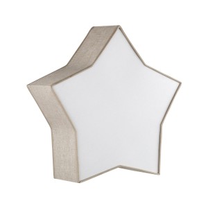 Kinkiet Star Linen Biały 2x E27 - TK Lighting