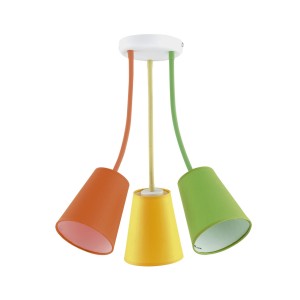 Lampa sufitowa Wire Colour Mix 3x E27 - TK Lighting