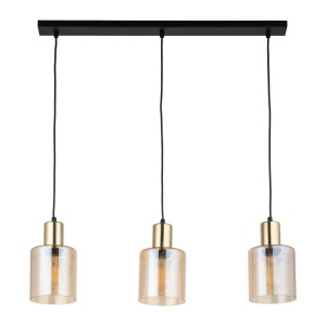 Lampa wisząca Sierra Gold Amber 3x E27 - TK Lighting