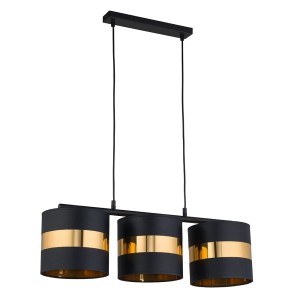 Lampa wisząca Paris Czarny 3x E27 - TK Lighting
