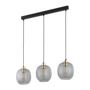 Lampa wisząca Omega Czarny 3x E27 - TK Lighting