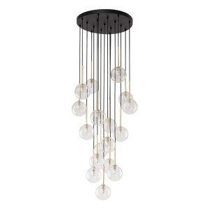 Lampa wisząca Nilos Black Gold 17x G9 - TK Lighting