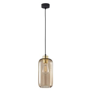 Lampa wisząca Marco Czarny, Złoty 1x E27 - TK Lighting