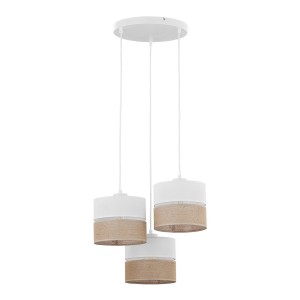 Lampa wisząca Linobianco Biały 3x E27 - TK Lighting