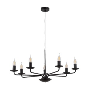 Lampa wisząca Limal Czarny 7x E14 - TK Lighting