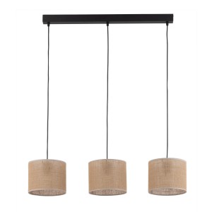 Lampa wisząca Juta Czarny 3x E27 - TK Lighting