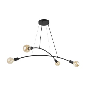 Lampa wisząca Helix Black 4x E27 - TK Lighting
