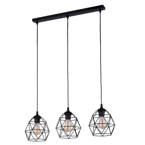 Lampa wisząca Galaxy Black 3x E27 - TK Lighting