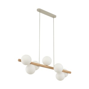 Lampa wisząca Estera Wood Sosna 7x G9 - TK Lighting