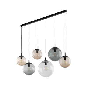 Lampa wisząca Esme Mix Czarny 6x E27 - TK Lighting