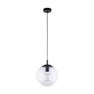 Lampa wisząca Esme Transparent Czarny 1x E27 - TK Lighting