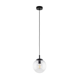 Lampa wisząca Esme Transparent Czarny 1x E27 - TK Lighting