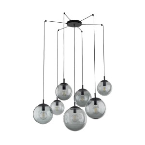 Lampa wisząca Esme Graphite Czarny 7x E27 - TK Lighting