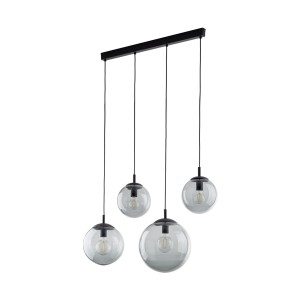 Lampa wisząca Esme Graphite Czarny 4x E27 - TK Lighting