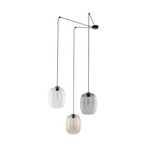Lampa wisząca Elio Mix Czarny 3x E27 - TK Lighting