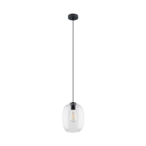 Lampa wisząca Elio Transparent Czarny 1x E27 - TK Lighting