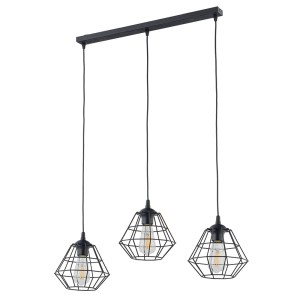Lampa wisząca Diamond New Black 3x E27 - TK Lighting