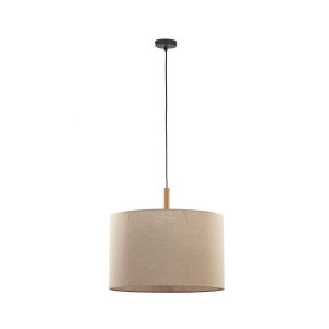 Lampa wisząca Deva Nature Czarny, Sosna 1x E27 - TK Lighting