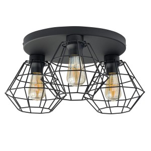 Lampa sufitowa Diamond New Black 3x E27 - TK Lighting