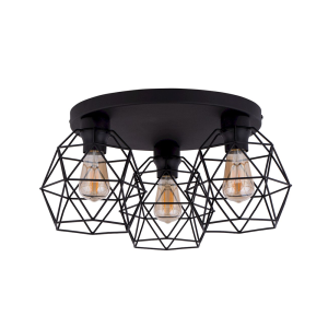 Lampa sufitowa Galaxy Black 3x E27 - TK Lighting