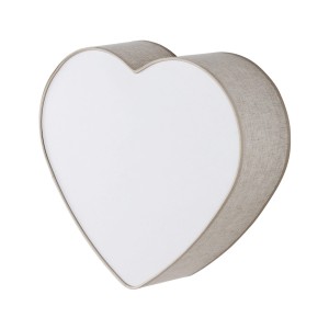 Kinkiet Heart Len Biały 2x E27 - TK Lighting