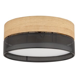 Kinkiet Nicol Biały, Dąb 4x E27 - TK Lighting