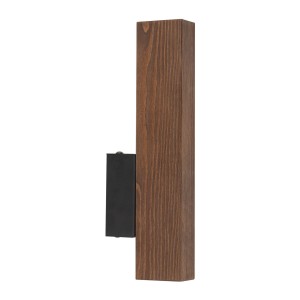 Kinkiet Teo Czarny, Orzech 1x LED - TK Lighting