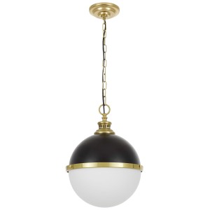 LAMPA WISZĄCA LOFT CZARNO-MOSIĘŻNA LARGO