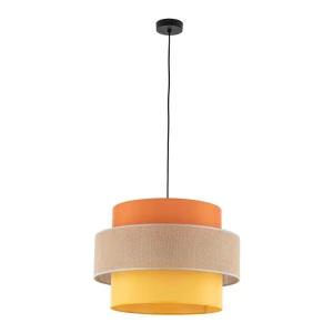 Lampa wisząca Trio Juta Czarny 1x E27 - TK Lighting