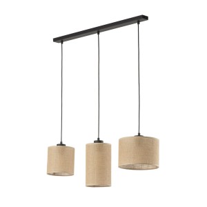 Lampa wisząca Juta Czarny 3x E27 - TK Lighting