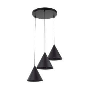 Lampa wisząca Cono Black 3x E27 - TK Lighting