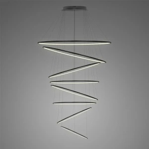 Lampa wisząca Ledowe okręgi No.8 Φ230 in 4k czarna Altavola Design