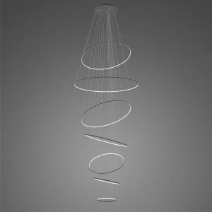 Lampa wisząca Ledowe okręgi No.7 czarna 3k ściemnialna Altavola Design