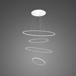 Lampa wisząca Ledowe okręgi No.4 Φ100 cm in 4k biała Altavola Design