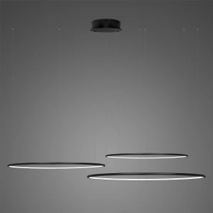 Lampa wisząca Ledowe Okręgi No.3 Φ80 cm in 3k 99W czarna Altavola Design