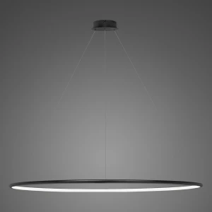 Lampa wisząca Ledowe Okręgi No.1 Φ180 cm in 3k czarna Altavola Design