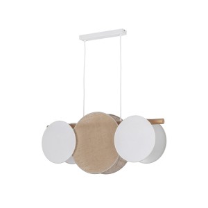 Lampa wisząca Pulse Biały, Sosna 3x E27 - TK Lighting
