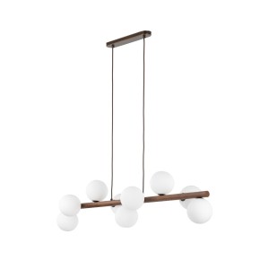 Lampa wisząca Estera Wood Orzech Orzech 9x G9 - TK Lighting