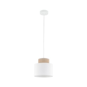 Lampa wisząca Duo White Juta 1x E27 - TK Lighting