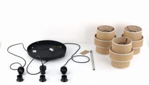 Lampa wisząca Calisto Juta Czarny 3x E27 - TK Lighting
