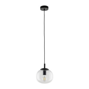 Lampa wisząca Vibe Transparent Czarny 1x E27 - TK Lighting