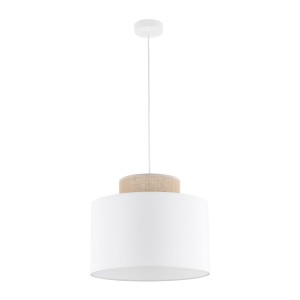 Lampa wisząca Duo White Juta 1x E27 - TK Lighting