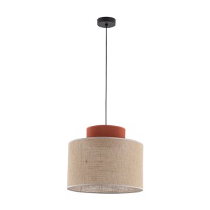 Lampa wisząca Duo Juta Brown 1x E27 - TK Lighting