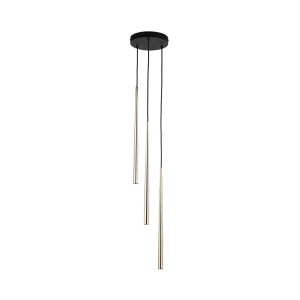 Lampa wisząca Piano Black Gold 3x G9 - TK Lighting