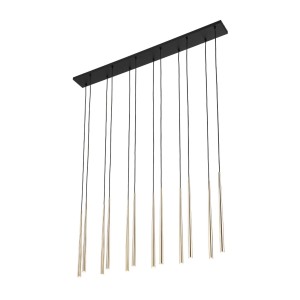 Lampa wisząca Piano Black Gold 12x G9 - TK Lighting