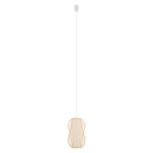 Lampa wisząca Puket S naturalne drewno 1 pkt E27 - Nowodvorski
